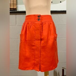 J. Crew Bold Orange Skirt